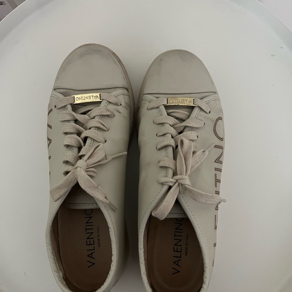 Valentino Women's Off-White Sneakers - Picture 4 of 11